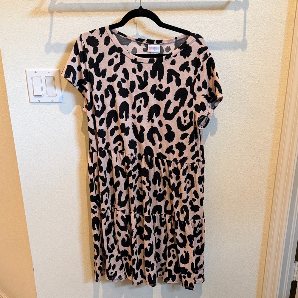 LuLaroe Leopard Print Short Sleeve Dress